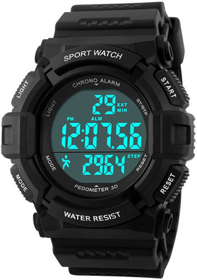 

Gosasa Black3657 Clearance Sports Waterproof Digital Fitness Watch Pedometer Multifunction Men's Wristwatches Black Watch - For Men