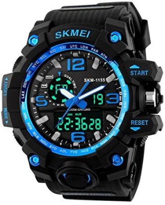 SKMEI SKMEI Men's SK1155C Multifunctional Outdoor Sports Dual Time Analog Digital Wrist Watch Blue Analog-Digital Watch  - For Men