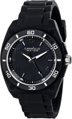 

Bulova Black12384 Caravelle New York by Bulova Men's 43A127 Analog Display Japanese Quartz Black Watch Watch - For Men