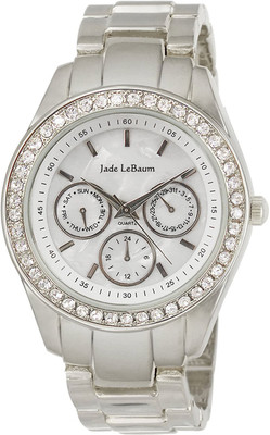 

ShoppeWatch white11415 Womens Bracelet Watch Rhinestone Accented in Silver-Tone Reloj de Damas Jade LeBaum - JB202730G Watch - For Women