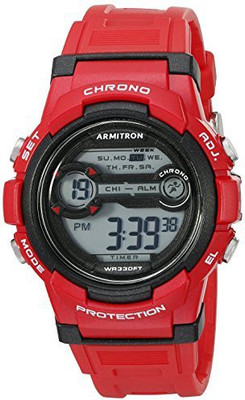 

Armitron Sport Grey 3597 Armitron Sport Unisex 45/7064BRD Digital Chronograph Red Resin Strap Watch Watch - For Men