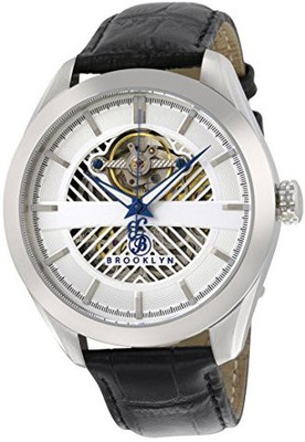 

Brooklyn silver21105 Brooklyn Pierrepont Skeleton Mens Automatic Silver Dial Mens Watch Watch - For Men