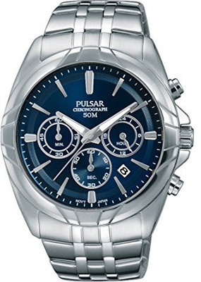 

Pulsar blue21048 Pulsar Men's 'Chronograph' Quartz Stainless Steel Dress Watch (Model: PT3683) Watch - For Men