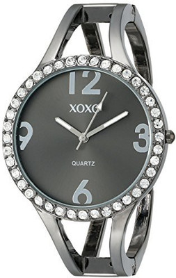 

XOXO black4446 XOXO Women's XO1093 Black Dial Gun Metal Bangle Watch Watch - For Women