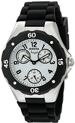 

Invicta white4941 Invicta Women's 0733 Angel Collection Black Polyurethane Watch Watch - For Men