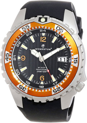 

Momentum Black 2700 Momentum Men's 1M-DV06O4B M1 DEEP 6 Analog Dive Date Watch Watch - For Men