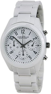 

Caravelle New York White12378 Caravelle New York by Bulova Women's 45L145 Analog Display Japanese Quartz White Watch Watch - For Men