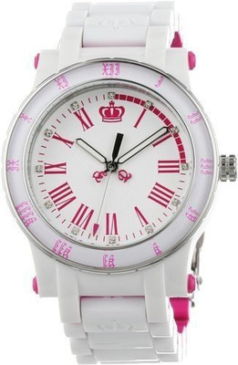 

Juicy Couture white5286 Juicy Couture Women's 1900750 HRH White and Pink Plastic Bracelet Watch Watch - For Men