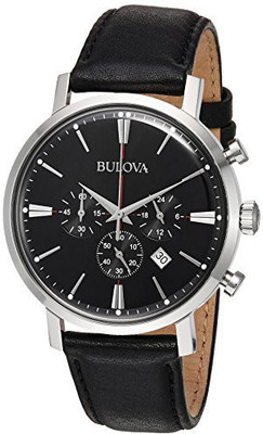 

Bulova Grey24036 Bulova Men's Quartz Stainless Steel and Leather Casual Watch, Color:Black (Model: 96B262) Watch - For Men