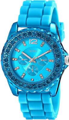 

XOXO Blue 7311 XOXO Women's XO8043 Rhinestone Accent Turquoise Silicone Strap Watch Watch - For Women