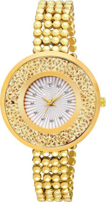 

Wanton W02n07 movable fancy crystals in dial silver attractive watch for women Watch - For Girls