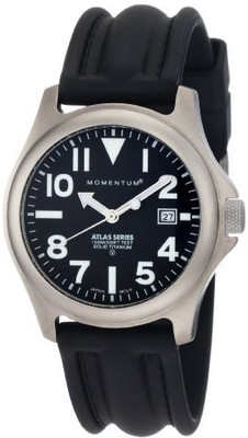 

Momentum Black 2535 Momentum Men's 1M-SP00B1 Atlas Titanium Watch with Black Band Watch - For Men