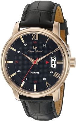 

Lucien Piccard black20685 Lucien Piccard Men's 'Amici' Quartz Stainless Steel and Black Leather Casual Watch (Model: LP-40019-RG-01) Watch - For Men