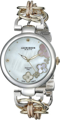 

Akribos XXIV white11046 Akribos XXIV Women's AK645TRI "Lady" Diamond-Accented Watch Watch - For Women