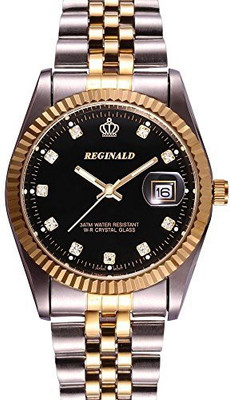 

Fanmis Black18597 Fanmis Luxury Unisex Classic Round Gold Silver Two Tone Stainless Steel Analog Quartz Wrist Watch Watch - For Women
