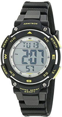 

Armitron Sport Grey 480 Armitron Sport Women's 45/7058LGN Lime Green Accented Digital Chronograph Black Resin Strap Watch Watch - For Women