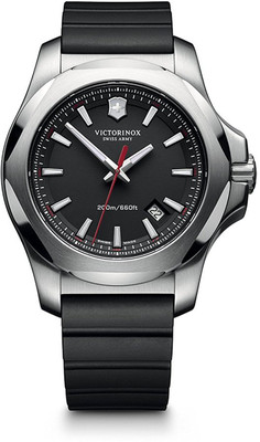 

Victorinox Black 13482 Victorinox Swiss Army Men's 241682.1 I.N.O.X. Watch with Black Dial and Black Rubber Strap Watch - For Men
