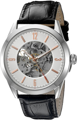 

Lucien Piccard Silver19197 Lucien Piccard Men's LP-10660A-02S-RA Loft Stainless Steel Automatic Watch with Black Leather Band Watch - For Men