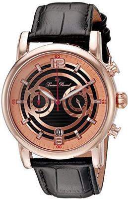 

Lucien Piccard black20253 Lucien Piccard Men's LP-14084-RG-01 Morano Analog Display Quartz Black Watch Watch - For Men