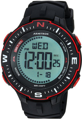 

Armitron Sport Grey3708 Armitron Sport Men's 40/8391BRD Red Accented Digital Chronograph Black Silicone Strap Watch Watch - For Men