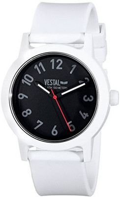 

Vestal Black 13425 Vestal Men's ALP3P01 Alpha Bravo Plastic Analog Display Japanese Quartz White Watch Watch - For Men & Women