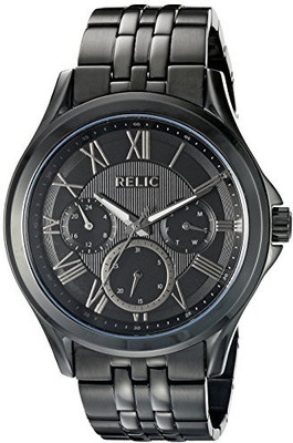 

Relic black20229 Relic Men's ZR15820 Corbin Analog Display Analog Quartz Black Watch Watch - For Men