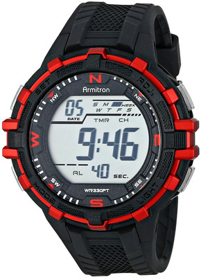 

Armitron Sport Grey3216 Armitron Sport Men's 40/8327RED Red Accented Chronograph Digital Black Resin Strap Watch Watch - For Men