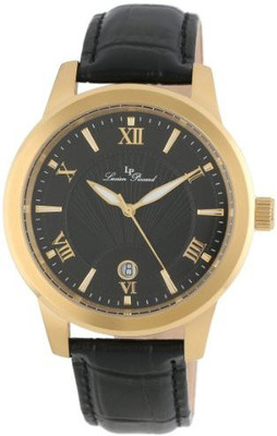 

Lucien Piccard Black9444 Lucien Piccard Men's LP-10046-YG-01 Black Textured Dial Black Leather Watch Watch - For Men