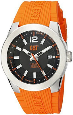 

CAT Black 16653 CAT WATCHES Men's AB14124134 T7 Date Analog Display Quartz Orange Watch Watch - For Men