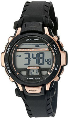 

Armitron Sport Grey 3600 Armitron Sport Unisex 45/7036BRG Rose Gold-Tone Accented Digital Black Resin Strap Watch Watch - For Men