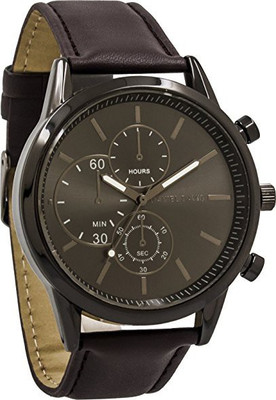 

Daniel David Brown 14010 Daniel David Men�| Gunmetal�Brown Leather Watch�|�DD14002 Watch - For Men