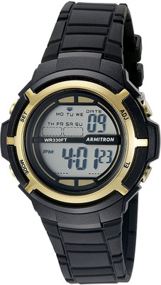 

Armitron Sport Grey 3519 Armitron Sport Unisex 45/7045BKGD Gold-Tone Accented Digital Black Resin Strap Watch Watch - For Men