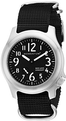 

Momentum Black9657 Momentum Men's 1M-SP76B7B Base Layer Analog Display Japanese Quartz Black Watch Watch - For Men