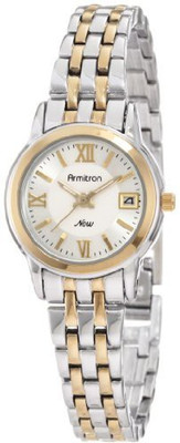 

Armitron Silver 6843 Armitron Women's 75/4090SVTT Round Two-Tone Bracelet Day Date Function Watch Watch - For Women