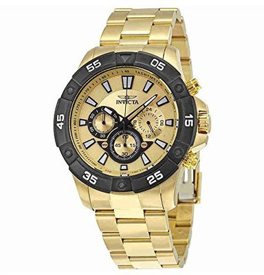 

Invicta White23943 Invicta Men's 'Pro Diver' Quartz and Stainless Steel Casual Watch, Color:Gold-Toned (Model: 22789) Watch - For Men