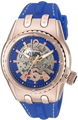 

Elini Barokas blue21138 Elini Barokas Men's ELINI-20026-RG-03-BLS Genesis Prime Analog Display Automatic Self Wind Blue Watch Watch - For Men