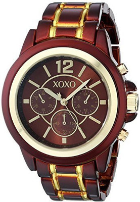 

XOXO Brown 8625 XOXO Women's XO5587 Brown and Gold Bracelet Watch Watch - For Men