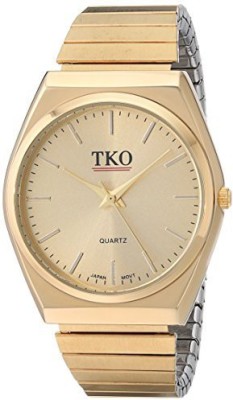 

TKO Gold 14301 TKO All Gold Watch Expansion Band Stainless Steel Stretch Thin Case Gold Face Dress Flex Vintage Watch TK649G Watch - For Women