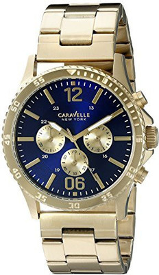 

Caravelle New York blue11190 Caravelle New York Men's 44A106 Analog Display Quartz Gold Watch Watch - For Men