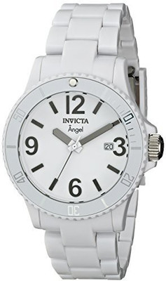 

Invicta White 5931 Invicta Women's 1207 Angel White Plastic Watch with Link Bracelet Watch - For Women