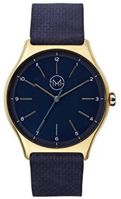 

slim made Blue24660 slim made one 10 - Elegant thin unisex watch in gold / blue Watch - For Men