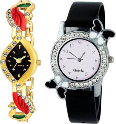 

HN Enterprise Combo2-BF-BLACK-MOR-GOLD2804 Watch - For Women