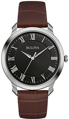 

Bulova black21546 Bulova Men's Quartz Stainless Steel and Brown Leather Dress Watch (Model: 96A184) Watch - For Men