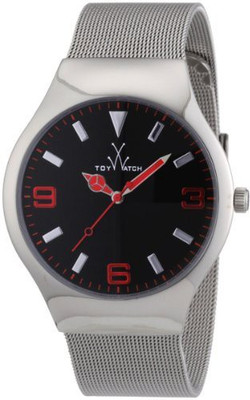 

Toy Watch Black 6714 Toy Watch Unisex TOYMH02SL Mesh Analog Display Swiss Quartz Silver Watch Watch - For Women