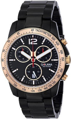 

Golana Swiss Black 2352 Golana Swiss Men's TE220-2 Terra Stainless Steel Chronograph Watch Watch - For Men