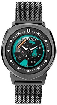 

Bulova Black12531 Bulova 98A136 Men's Watchs BA11 Black Steel Bracelet Watch Watch - For Men