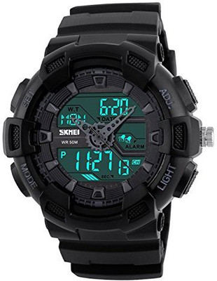 

Fanmis Black24507 Fanmis Men's Analog Digital LED Watches Military Multifunctional Waterproof Quartz Sports Wrist Watch Black Watch - For Men