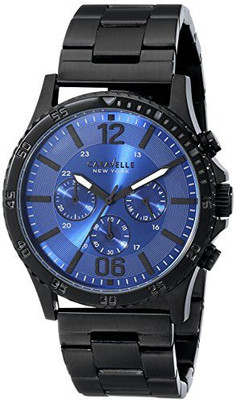 

Bulova blue11166 Caravelle New York Men's 45A106 Analog Display Japanese Quartz Black Watch Watch - For Men