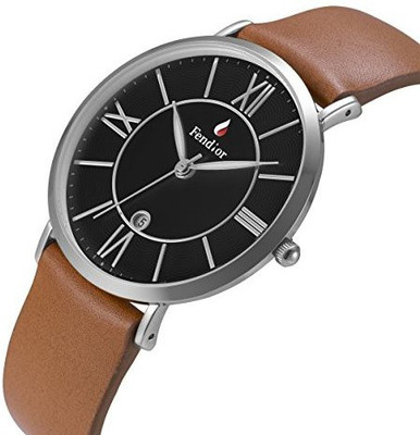 

Fendior Black23208 Fendior Mens Ultra-thin Classic Quartz Watches with Date /FD46001-1 Watch - For Men