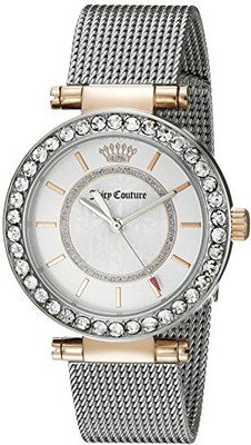 

Juicy Couture white20346 Juicy Couture Women's 1901375 Cali Analog Display Japanese Quartz Silver-Tone Watch Watch - For Men
